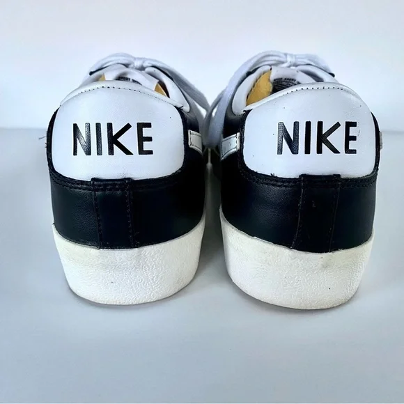 NIKE Blazer Low '77 Vintage Black White Shoe Sneaker DA6364-001 Mens Size 14 - Picture 9 of 14